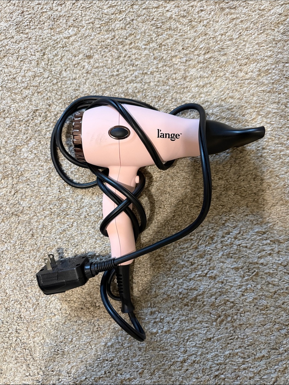 l’ange pink travel hair dryer